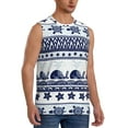 thumbnail image 2 of Bingfone Sea Underwater Animals1 Pattern Men's Tank Tops Workout Sleeveless Tee Shirts Running Beach Tanks for Men-Medium, 2 of 8