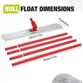 thumbnail image 3 of Acekid 46"x8" Bull Float Kit, Aluminum Magnesium Alloy Concrete Float with Adjustable Bracket & Handles, Round End Finishing Tool, 3 of 6
