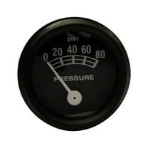 236651 80 lb. Oil Pressure Gauge w/ Black Bezel Fits Massey Ferguson 135 165 20