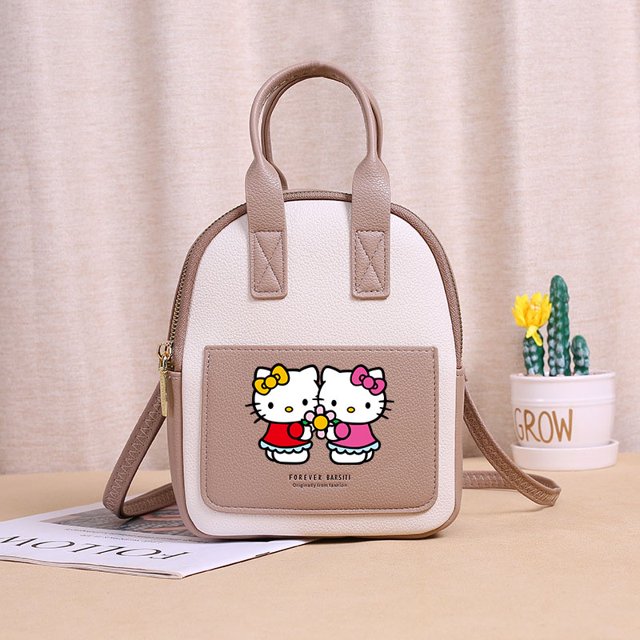 Linda Mochila De Hello Kitty Para Estudiantes Coreanos , Bolsa Escolar Para Mujeres , Viaje , Bandolera , Bolso Tote Fivean unisex