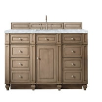 James Martin Vanities 157-V60s-3Car Bristol 60" Free Standing Single Basin Hardwood Vanity