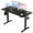 Black, variant on INNOVAR Electric Standing Desk, Adjustable Height Stand up Desk, 55x24 inches Sit to Stand Home Office Desk with Splice Board, White Frame/White Top