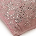 thumbnail image 2 of Euro Pillow, Pink Euro Pillow Shams 26x26 inch (65x65 cm), Velvet Euro Shams, Abstract, Crystal, Rhinestone, Contemporary Euro Size Pillowcases - Crystal Fun, 2 of 3