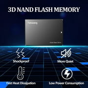 fanxiang 256GB Internal SSD SATA III 2.5”Internal Solid State Drive 3D NAND Flash Advanced SSD Internal Hard Drive up to 560MB/s SATA 3 SSD for PC Laptop