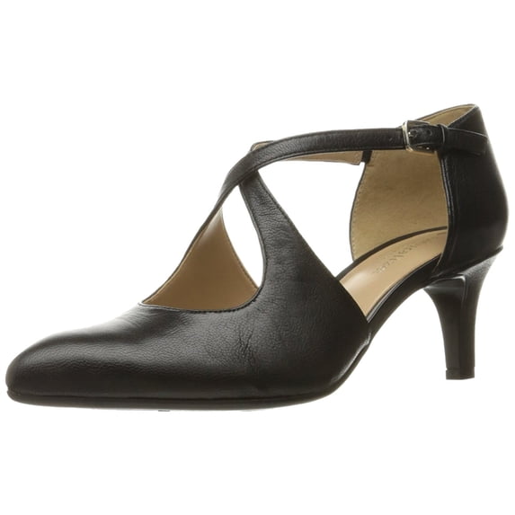 Naturalizer Womens Okira Leather Pointed Toe Ankle Strap Classic Pumps