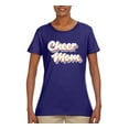 thumbnail image 2 of Wild Bobby Retro Cheer Mom Girl Sports Women Graphic Tee, Purple, XX-Large, 2 of 5