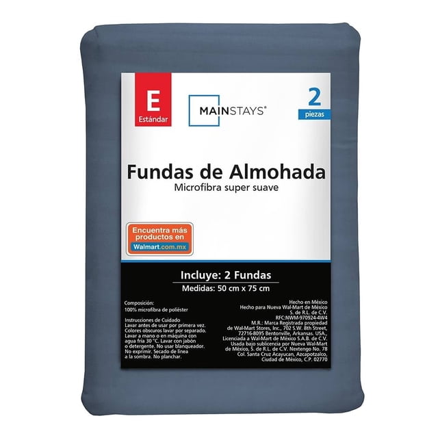 Fundas Cool de Almohada Mainstays Estándar Cool Azul