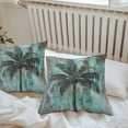 thumbnail image 7 of Waterproof Throw Pillow Covers Set of 2, 18x18 Inch Boho Coastal Tree Decorative Pillowcases Outdoor Pillow Slip Cushion Covers Set for Couch Tent Ocean Vintage Tropical Plant Flower, 7 of 7