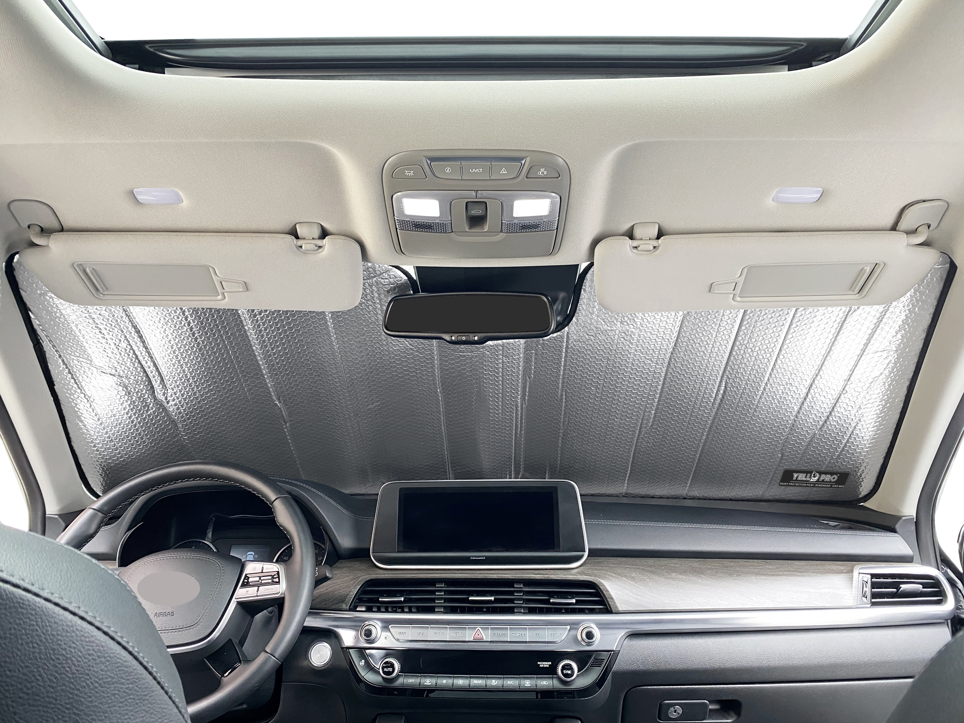 KUST Custom Fit Windshield Sun Shade For Kia Niro 2017-2022 - Blocks UV Rays & Heat, Foldable