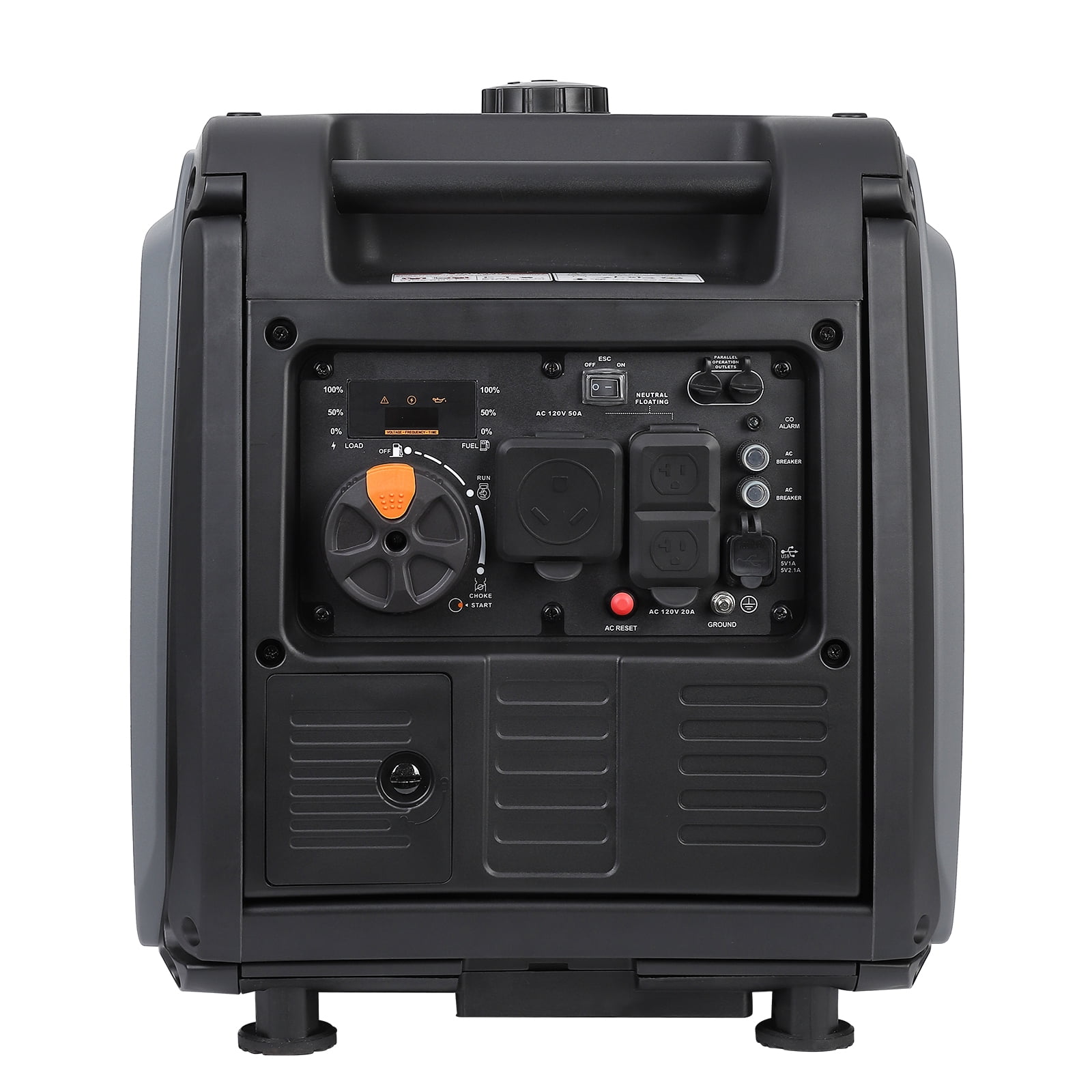 Generator for Camping, 4000 Watt Inverter Generator Portable Outdoor RV Generator Super Quiet Generator with CO Sensor