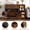 Retro Color, variant on PYY Versatile 47.2" Dog Crate Furniture – 2 Drawers & 4 Shelves, Wooden Indoor Kennel TV Stand, Pet Bed for Small, Medium, Large Dogs, Home Office – Classic Color + White