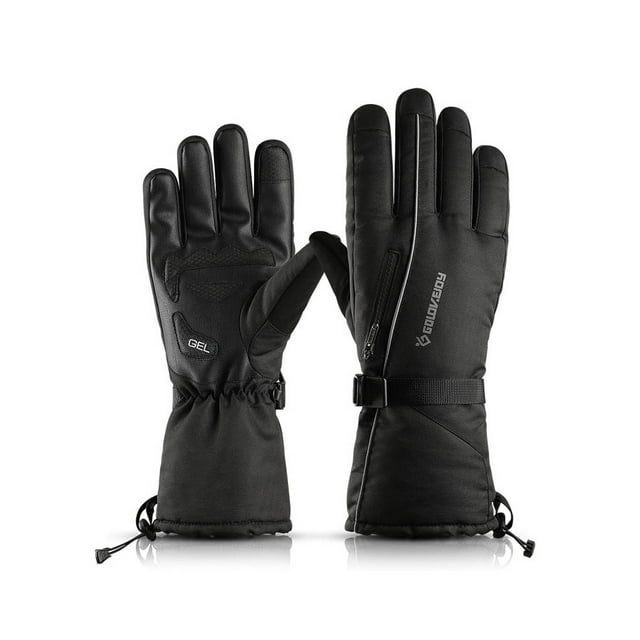 Qarigey 1 par de guantes de ciclismo portátiles reutilizables impermeables a prueba de viento invierno Unisex montañismo snowboard bicicletas guantes guantes y mitones reflexivo METRO Qarigey AP011736-04