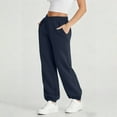 thumbnail image 5 of ZyeKqe Sweatpants for Women High Waisted Baggy Lounge Jogger Pants Fall Winter Casual Cinch Bottom Trousers with Pockets, 5 of 9