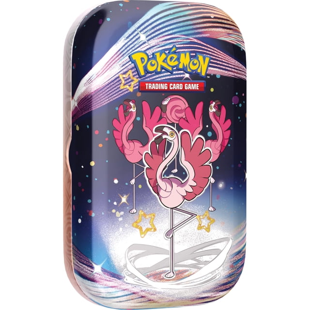 Juego de cartas coleccionables Pokémon Scarlet & Violet Mini Tin Flamigo