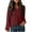 Wine Tops for Women, variant on Olyvenn Stylish Womens Tops Dressy Casual Lantern Long Sleeve Shirts Spring Outfits Textured Business Blouses V Neck Button Down Shirts Brown 8