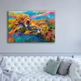 thumbnail image 5 of Epic Graffiti 'Pride Fight in the Savanna African Lions' by Jace D McTier, Giclee Canvas Wall Art, 60"x40", 5 of 8
