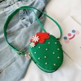 thumbnail image 3 of Women Cute Strawberry Purse Cartoon Messenger Crossbody Handbag Women Outdoor Casual Daily Use Shoulder Bag Small Coin Wallet, 3 of 7