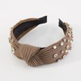 thumbnail image 4 of Diademas para mujer,Diademas para mujer,Diademas para mujer Diademas,Diadema ancha anudada,Diadema superior adornada con joyas,Diadema elegante para el cabello para mujer, 4 of 6