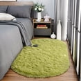 thumbnail image 5 of YJ.GWL Soft Area Rug Fluffy Carpets Plush Rugs for Living Room Bedroom Kids Room Mat,2.6'x5.3',Green, 5 of 7