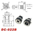 thumbnail image 3 of 10pcs 5.5mmx2.1mm 5.5mm*2.5mm DC Power Socket Female Jack Male Plug Panel Mount DC Connector, 3 of 7