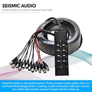 Seismic Audio SACB-8x4x100 8 Channel Snake Cable , Low Profile Circuit Board 8 Channel XLR Snake Cable - 100-Feet