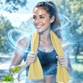 thumbnail image 5 of AUNVITO Sports Cooling Towel 16 x 31 Inch Polyester Cooling Ice Towel with Silicone Sleeve for Gym Workout Running Outdoor Activity and Travel, 5 of 9