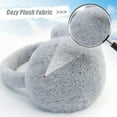 thumbnail image 4 of Foldable Ear Muffs for Women Cold Weather Fluffy Earmuffs Winter Warm Headband Cute Slouchy Ear Warmers, 4 of 5