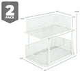 thumbnail image 7 of Sorbus 2 Sets of 2 Tier Metal Under Sink Organizer for Bathroom, Kitchen, Strong Steel Mesh Sliding Drawers for Under Sink, Under Cabinet, Closet, Kitchen, Pantry, Bathroom Organizers and Storage, 7 of 7