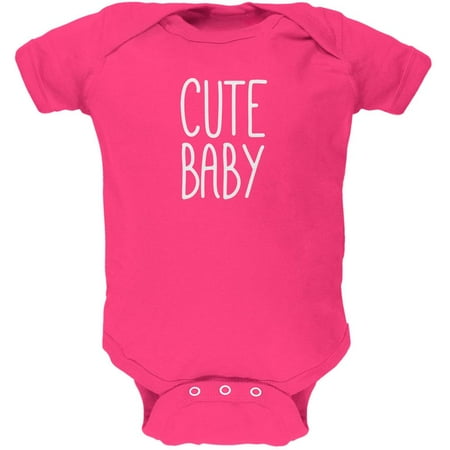 

Mother s Day Cute Baby Hot Pink Soft Baby One Piece - 9-12 months