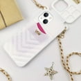 thumbnail image 3 of Compatible with iPhone 15 Wallet Case with Neck Strap Lanyard Credit Card Holder Purse Handbag Girls Silicone Rubber Soft Fashion Unique Protection Shockproof Cover for Women Girls White, 3 of 16