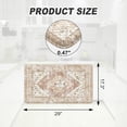 thumbnail image 2 of Anti Fatigue Kitchen Mats for Floor,17.3" x 29" Cushioned Boho Vintage Kitchen Rugs,Non-Slip Waterproof Kitchen Sink Standing Mat Wipe Clean for Kitchen,Laundry Floor,Mutil-Khaki, 2 of 6