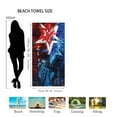 thumbnail image 3 of LYEAA Beach Towels USA Themed Microfiber 75x150cm Sandproof Shawl Sweat Towel Multi-Purpose Towel Beach Mat Lightweight Beach Blanket for Travel Vacation Swimming Pool, 3 of 6