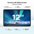 thumbnail image 4 of DOOGEE Tab G6 Pro Tablet 12 Inch, Android 16 Tablets, 90Hz 2.4K 36GB RAM+128GB ROM/TF 2TB, Helio G100 Octa-Core Gaming Tablet, 4G LTE/5G WiFi/9000mAh/Gemini AI/13MP+8MP/OTG/FACE ID/Dual Speakers, 4 of 9