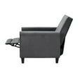 thumbnail image 2 of Push Back Recliner Upholstered Club Chair by Naomi Home-Color:Gray,Fabric:Microfiber, 2 of 10