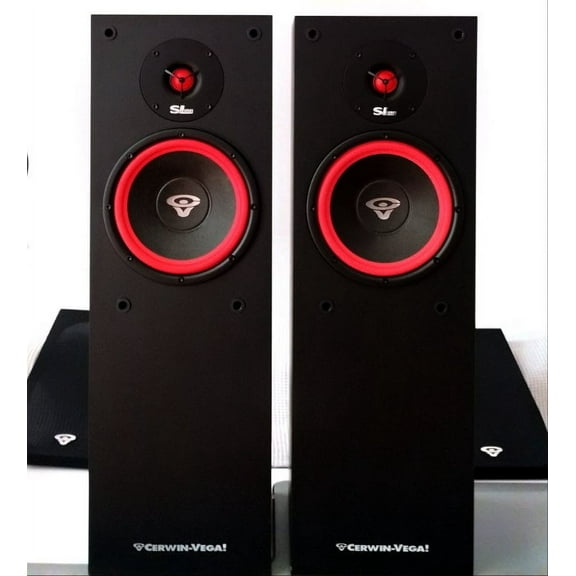 2 CERWIN VEGA SL-8 8" 2-Way 150 Watt Floor Speaker