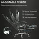 Gtplayer Gaming Chair with Footrest and Ergonomic Lumbar Massage Pillow, White - image 6 of 7