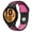 black pink, variant on ALMNVO Band Compatible for Samsung Galaxy Watch Bands 3 45mm/Galaxy Watch 46mm /Gear S3 Frontier, 22mm Quick Release Silicone Sport Breathable Watch Strap Accessories