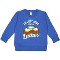 thumbnail image 2 of Inktastic Hanukkah Funny Here for Latkes Toddler Sweatshirt, 2 of 4
