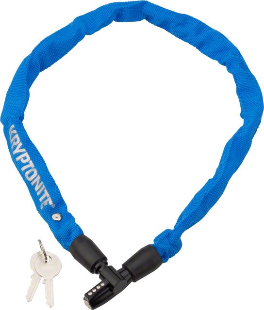 Kryptonite Keeper 465 Chain Lock with Key 2.13' x 4mm Blue Walmart