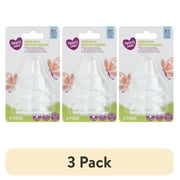 (3 pack) Parent's Choice Wide Neck Silicone Nipples, 6+ Months, 3 Pack