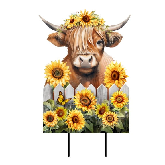 Briarwood Lane Highland Cow Metal Art