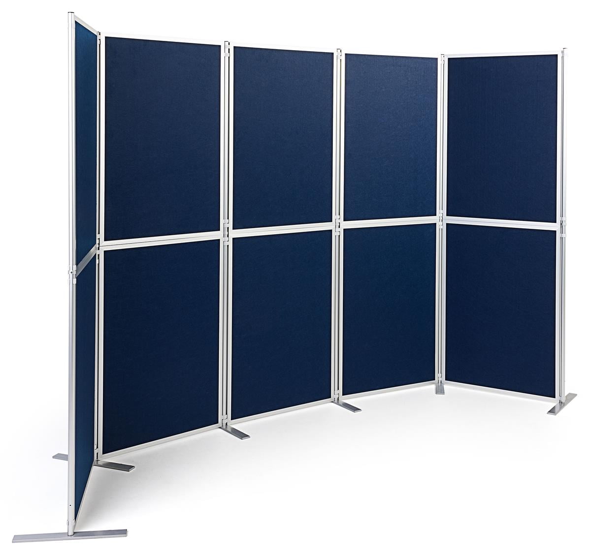 Displays2go 10Panel Folding Display Board, 129 x 71 Hook & Loop