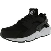 women's black and white huaraches