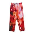 thumbnail image 4 of Xecao Autumn Maple Leaves Women's Straight Lounge Pajama Pants: The Epitome of Relaxed Sleepwear, 4 of 9