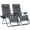 Dark Gray, variant on NAPWANT Zero Gravity Lounge Chair Set of 2, Adjustable Steel Mesh Recliner with Pillow & Cup Holder Tray,Dark Gray