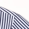 thumbnail image 7 of RUTAYY Men's Dress Shirts Casual Long Sleeve Striped Turndown Collar Slim Fit Button Down Business Daily Wear Comfortable Stretch Elegant Holiday Blouse, 7 of 7