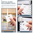 thumbnail image 3 of 20 piezas de etiquetas para cortinas de ventana, persianas verticales resistentes, láminas para persianas, reparación vertical de ventanas, láminas blancas Pom, 3 of 6