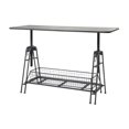 thumbnail image 1 of IMAX Corporation Henry Table de Console de Travail en Métal Réglable en Gris, 1 of 1