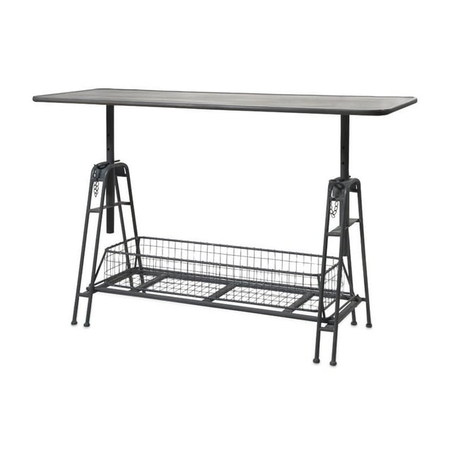 IMAX Corporation Henry Table de Console de Travail en Métal Réglable en Gris