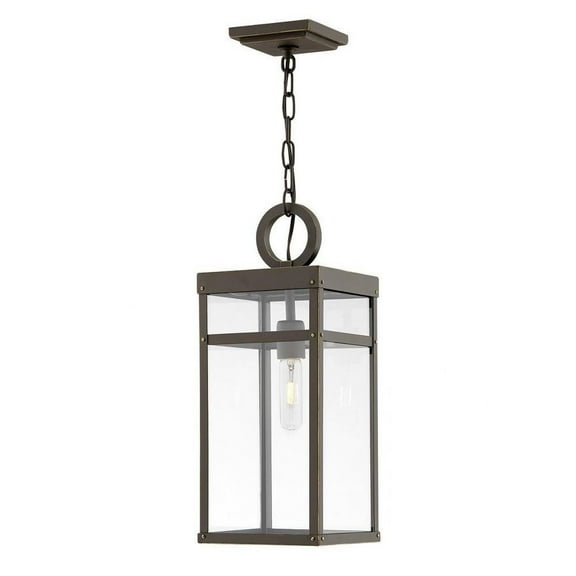 1 Light Medium Outdoor Hanging Lantern in Transitional Style 7.5 inches Wide By 19 inches High-Oil Rubbed Bronze Finish-Led Lamping Type Bailey Street